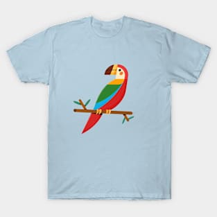 Geometric Minimal Parrot T-Shirt